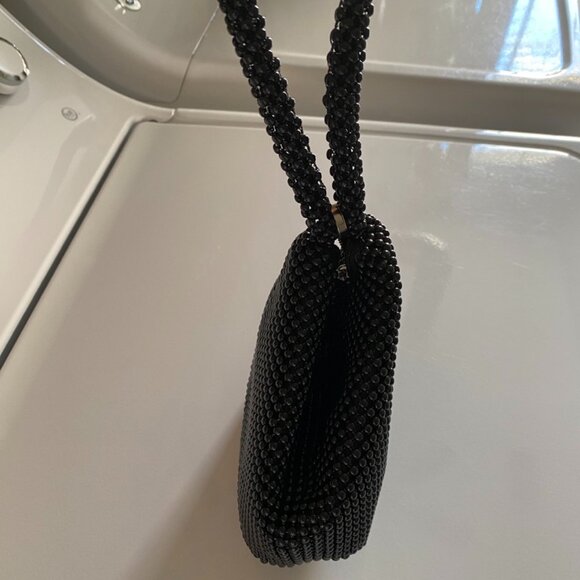 BLACK BEADED EVENING BAG - Picture 2 of 5